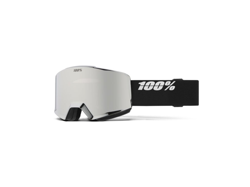 NORG HiPER Goggle - Black/Silver - Mirror Silver Lens