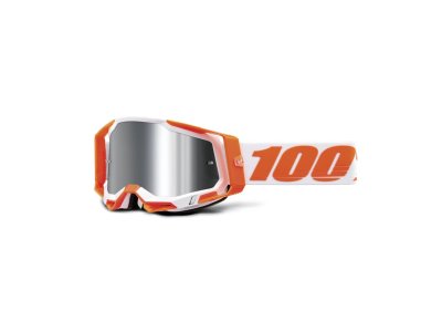 RACECRAFT 2 Goggle - Orange - Mirror Silver Flash Lens